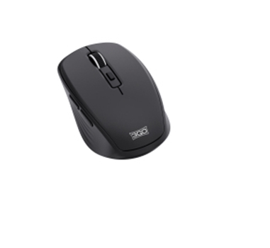3Go MWBOLT - Ratón Bolt - Inalámbrico - Negro - 1600dpi