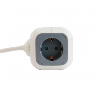 3Go REG4CUBEUSB - Regleta 4 tomas - 2 x USB 2.4A - Tipo cubo