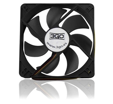 3Go FAN8BK - Ventilador 8cm negro retail