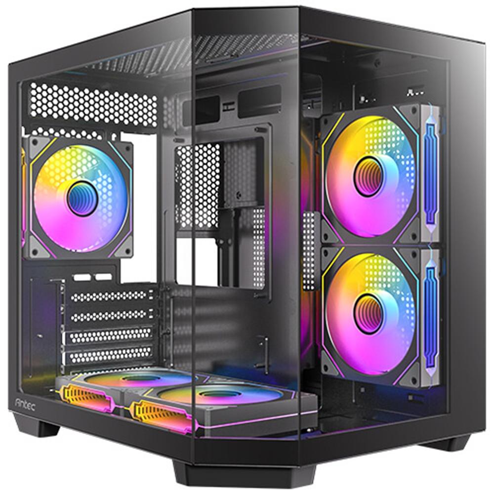 Antec cx m2 argb matx cristal templado negra