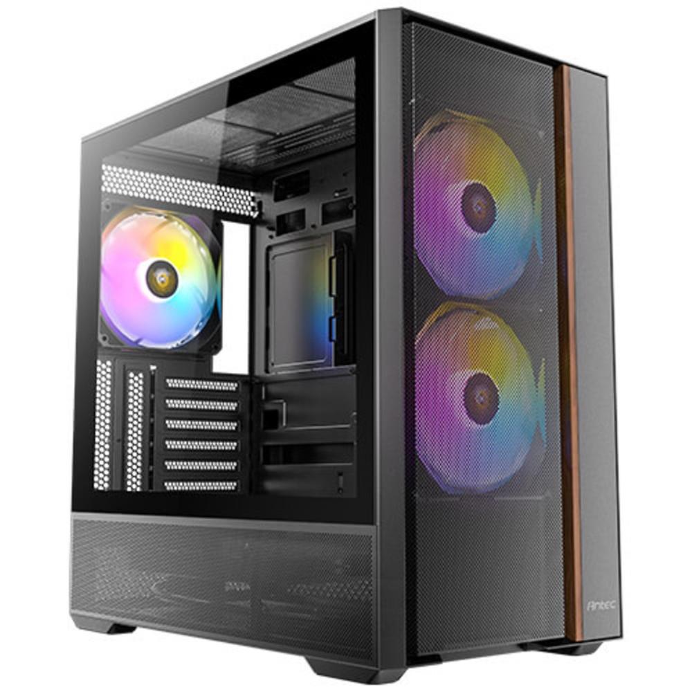 Antec flux rear atx argb cristal templado negra