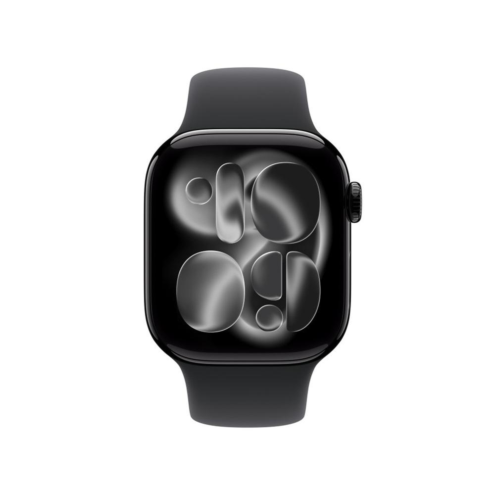 Apple watch s11 gps 42mm jet black aluminium case black sport band m - l