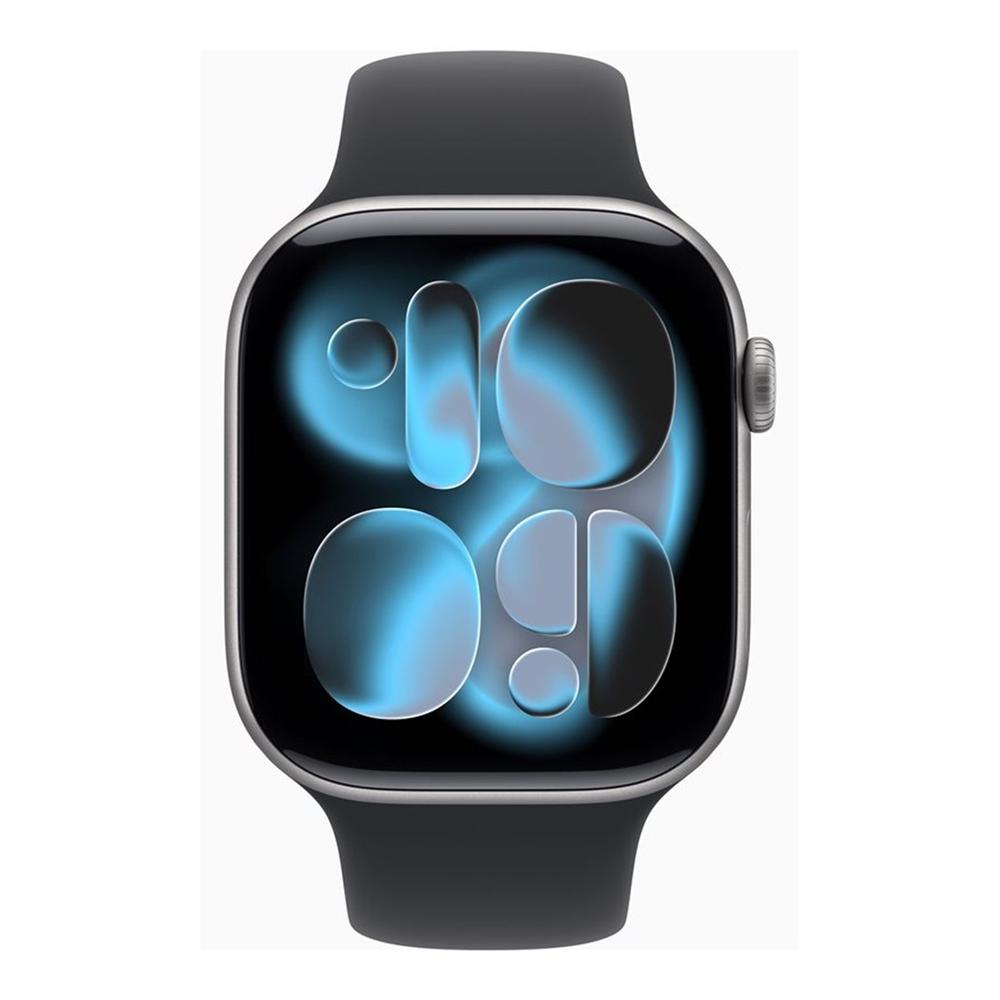 Apple watch s11 gps + cellular 46mm space grey aluminium case black sport band - m - l