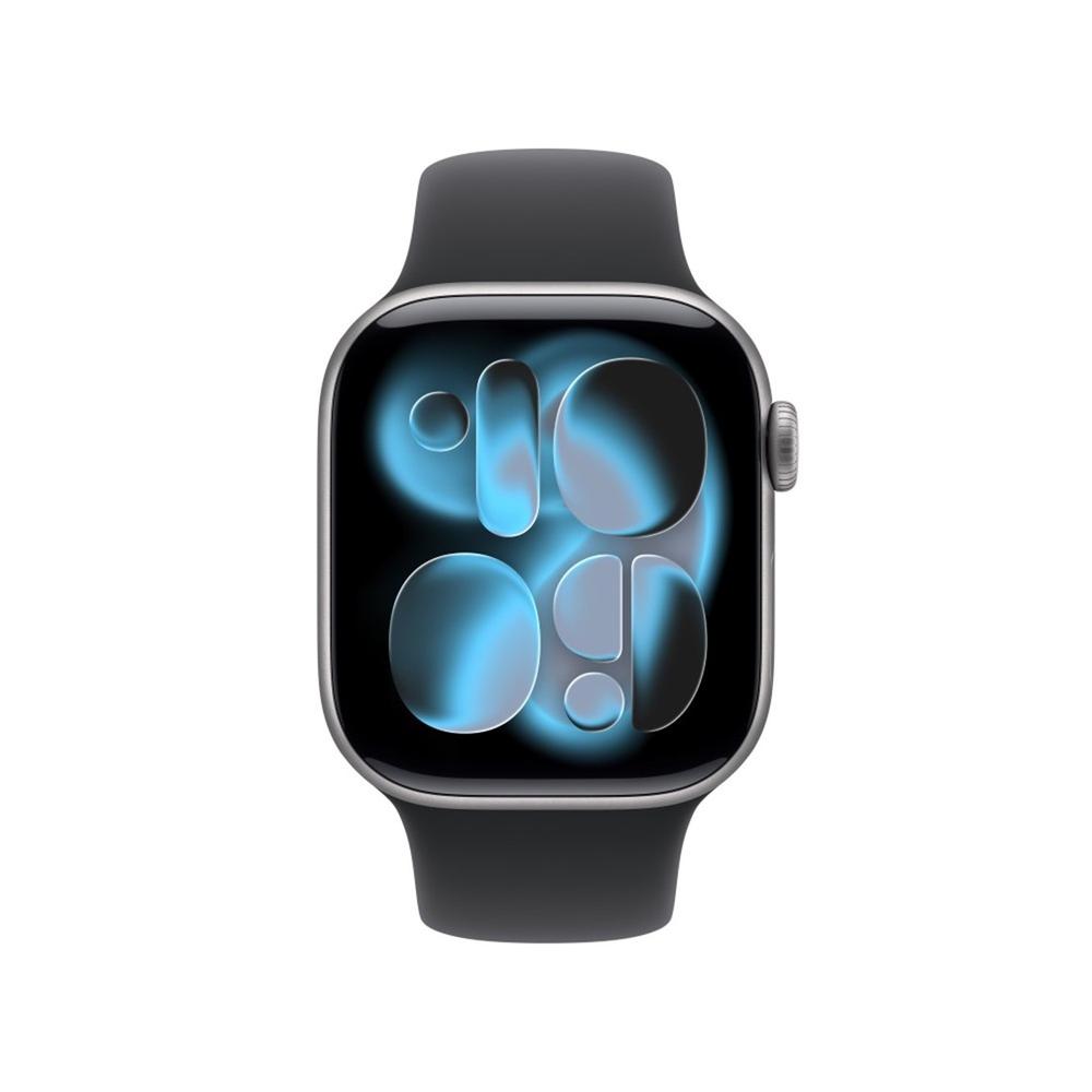 Apple Watch Series 11 gps + cellular 42mm space grey aluminium case black sport band s - m