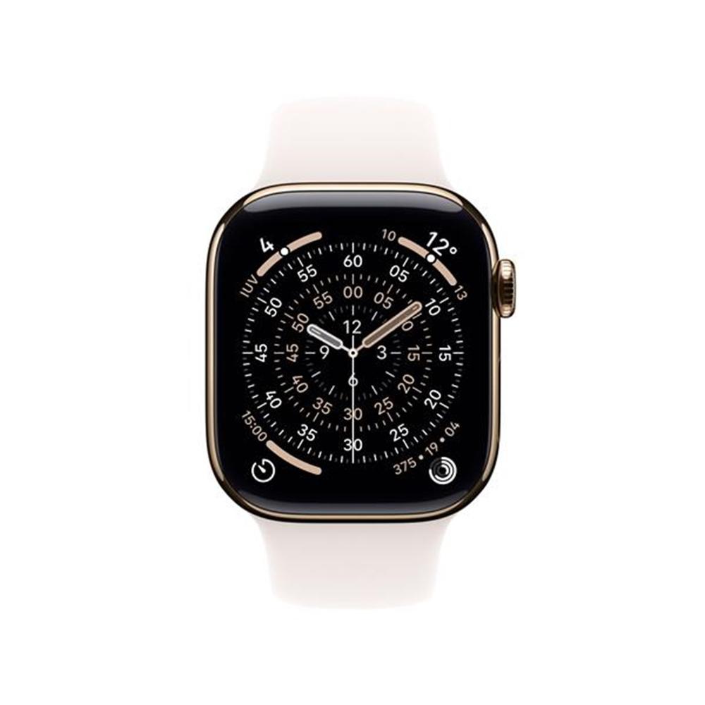 Apple Watch Series 11 gps + cellular 46mm gold titanium case sport loop m - l
