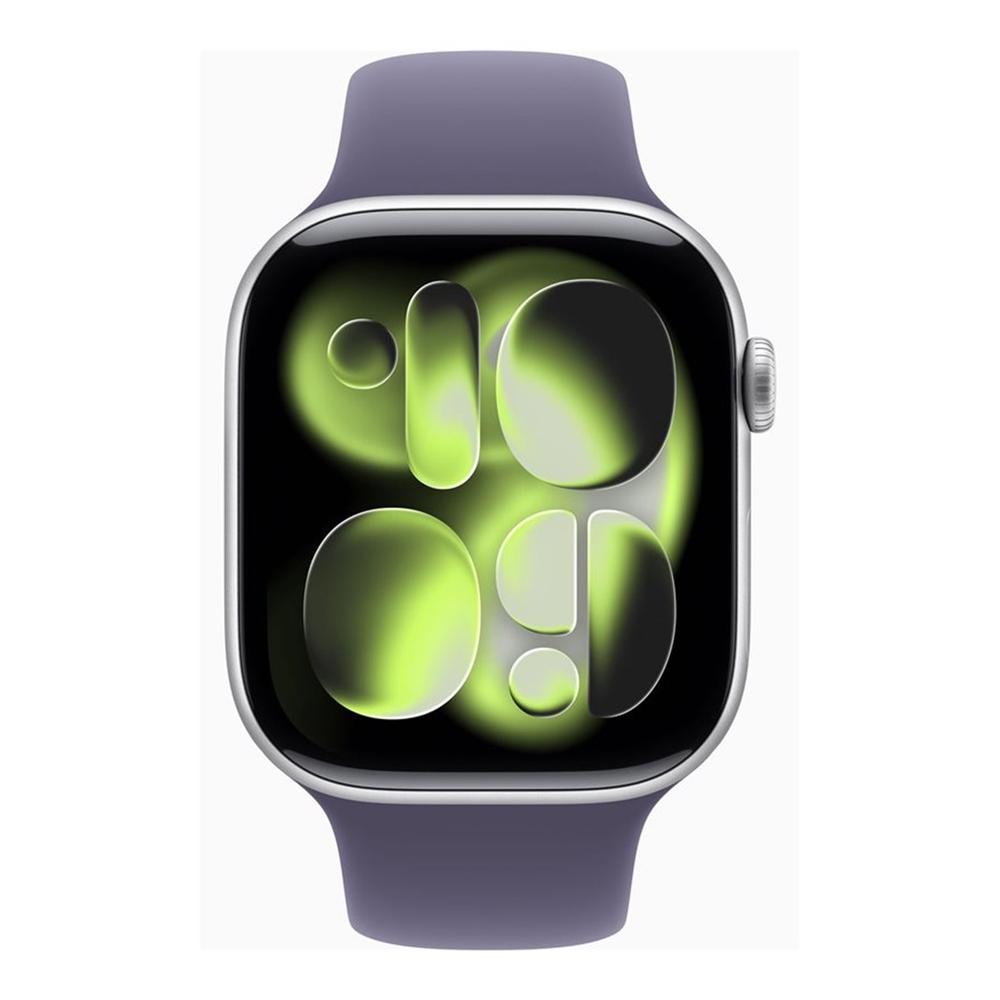 Apple watch series 11 gps + cellular 46mm silver case purple mist sport band m - l