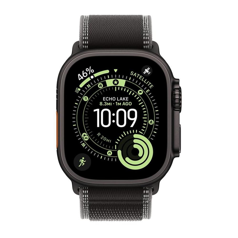 Apple Watch Ultra 3 gps + cellular 49mm black titanium case black - charcoal trail loop - s - m