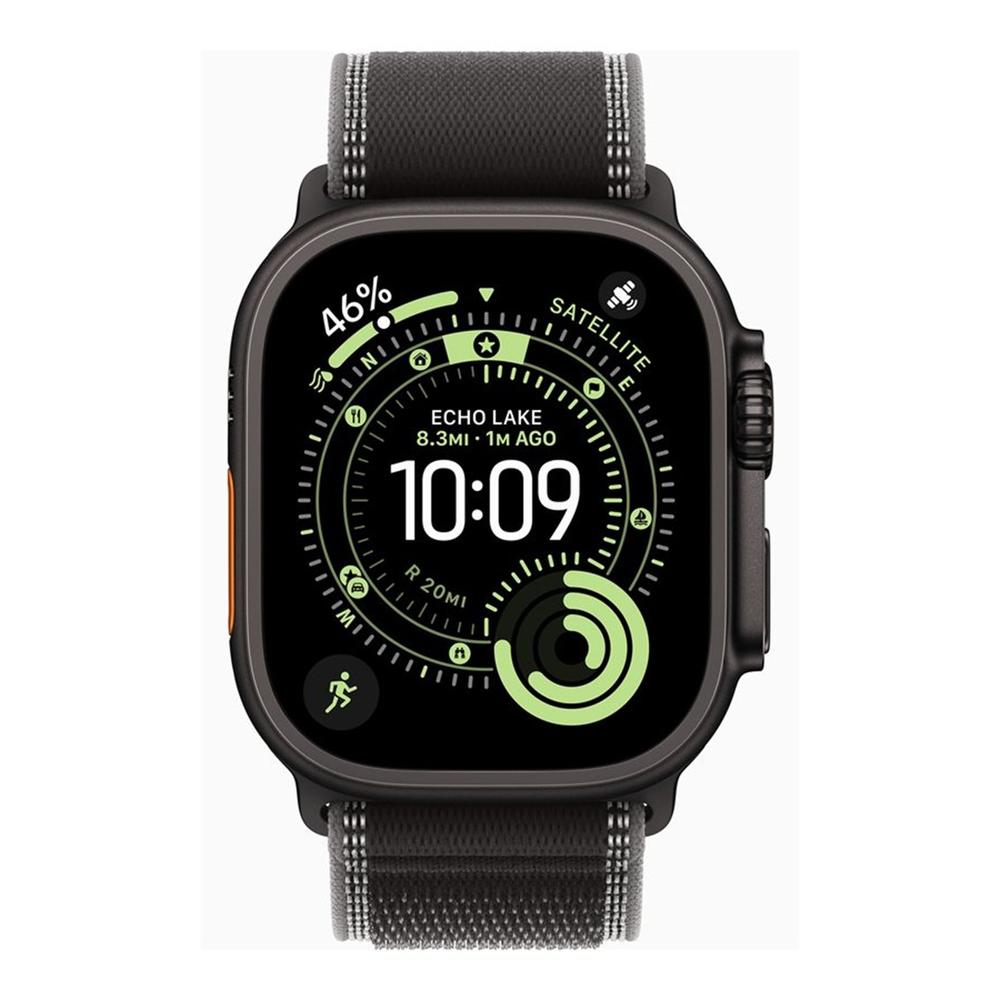 Apple Watch Ultra 3 gps + cellular 49mm black titanium case black - charcoal trail loop - m - l