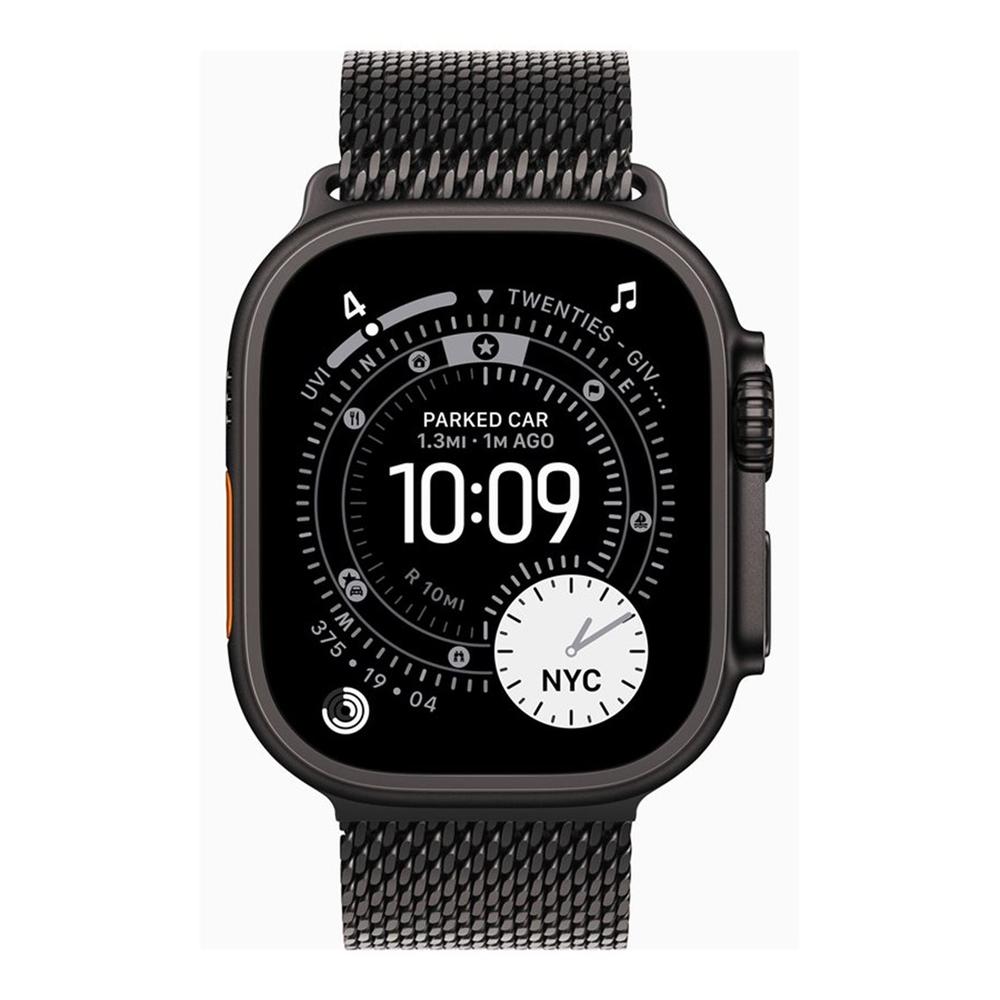 Apple Watch Ultra 3 gps + cellular 49mm black titanium case black titanium milanese loop - l