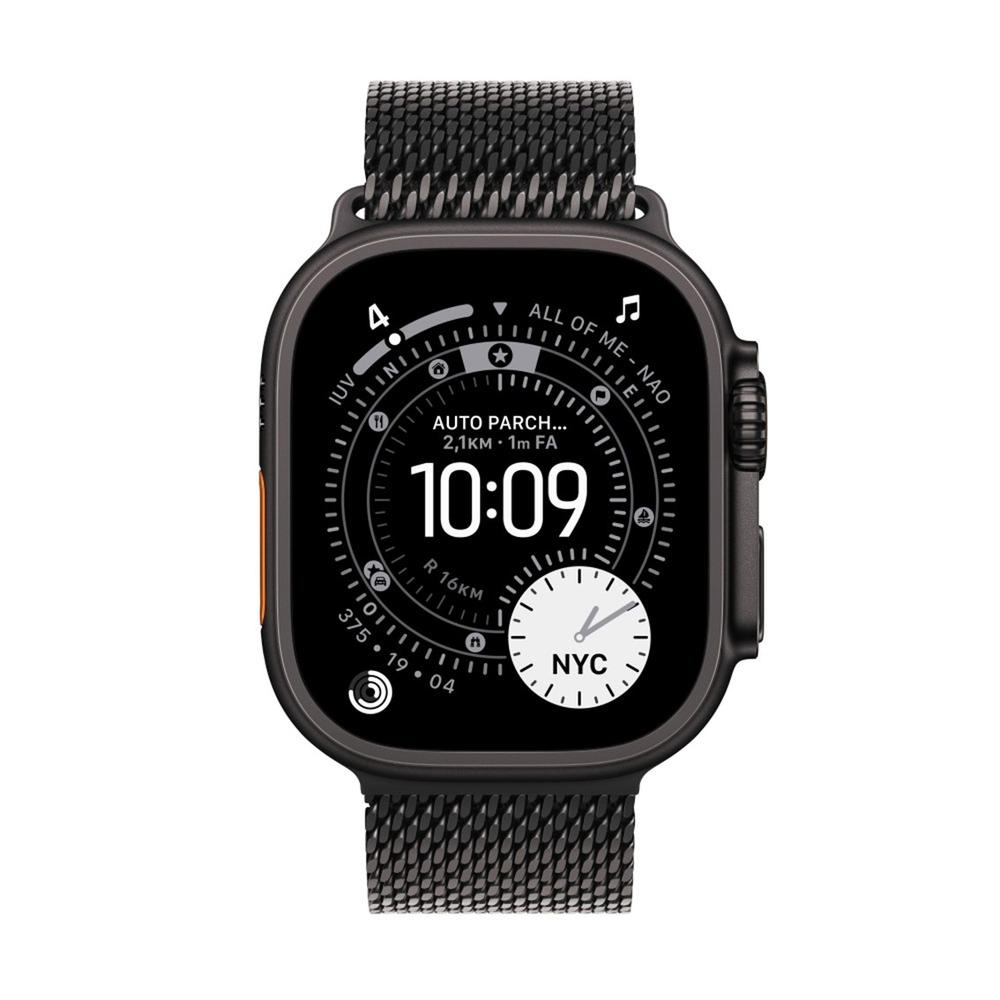 Apple Watch Ultra 3 gps + cellular 49mm black titanium case black titanium milanese loop - m