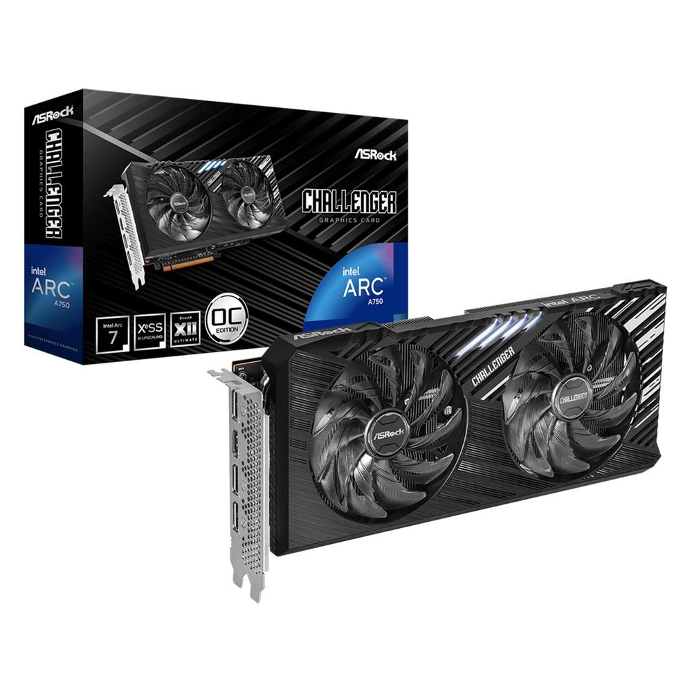 Asrock a750 challenger se 8gb oc gddr6 - 3x dp - 1x hdmi pci express 4.0