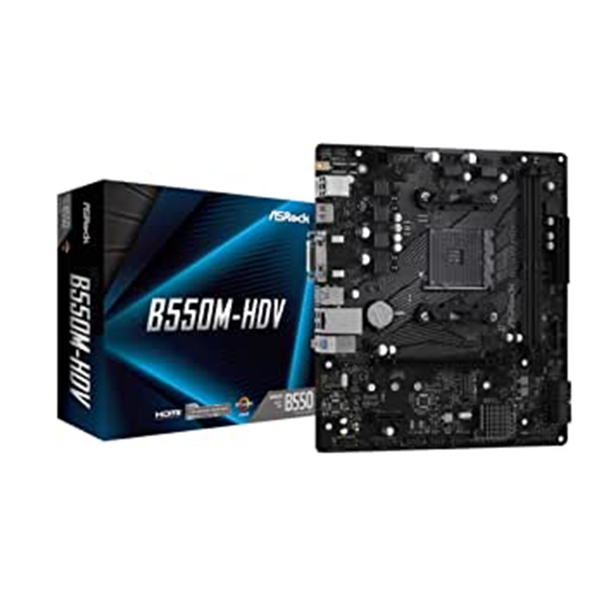 Asrock amd am4 b550m - hdv m - atx - 2x ddr4 - 4x sata3 - 4x usb 3.2 - 2x usb 2.0 90 - mxbdj0 - a0uayz