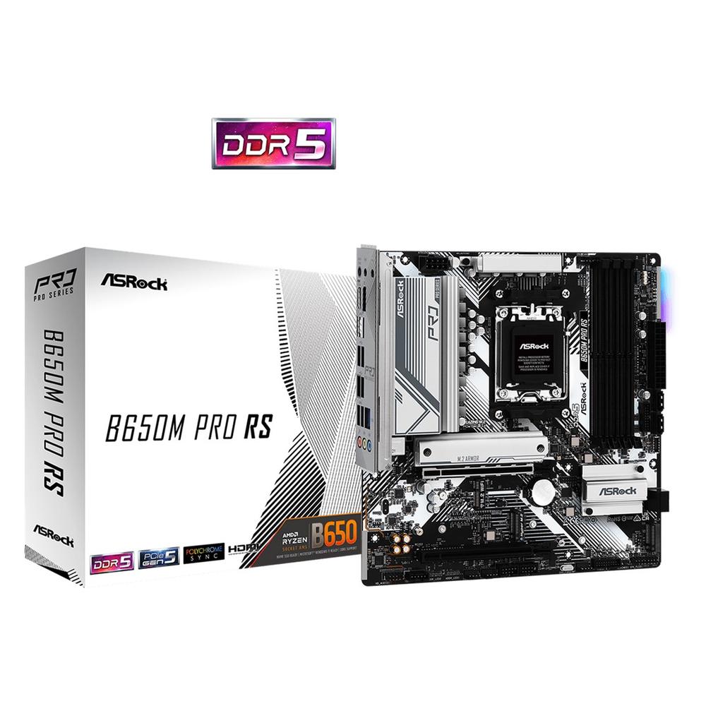 Asrock b650m pro rs am5 matx - 4x ddr5