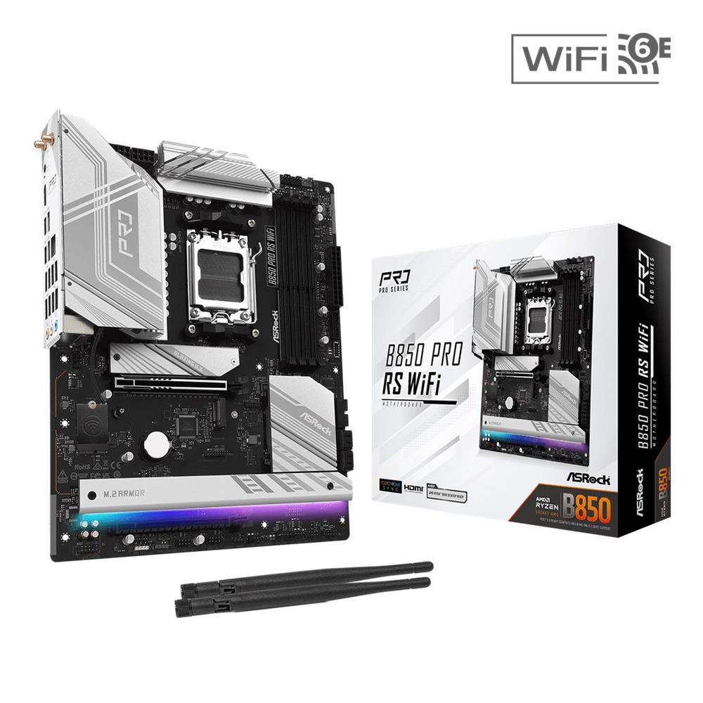 Asrock b850 pro rs wifi am5 atx - 4x ddr5