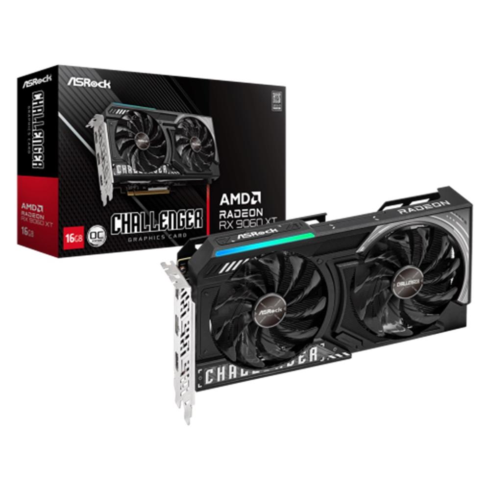 Asrock radeon rx 9060 xt challenger 16gb oc gddr6 - 2x dp - 2x hdmi pci express 5.0