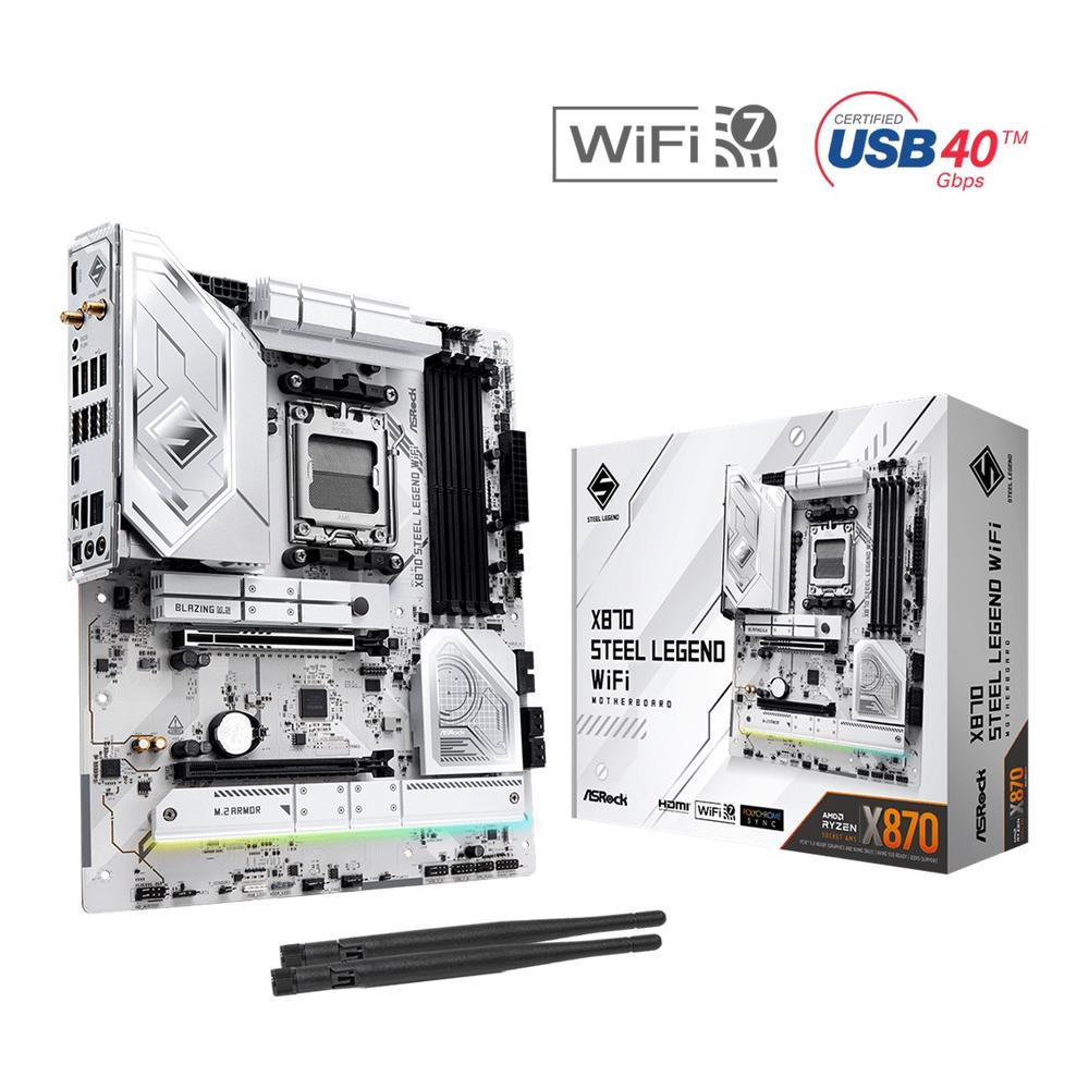 Asrock x870 steel legend wifi am5 atx - 4x ddr5