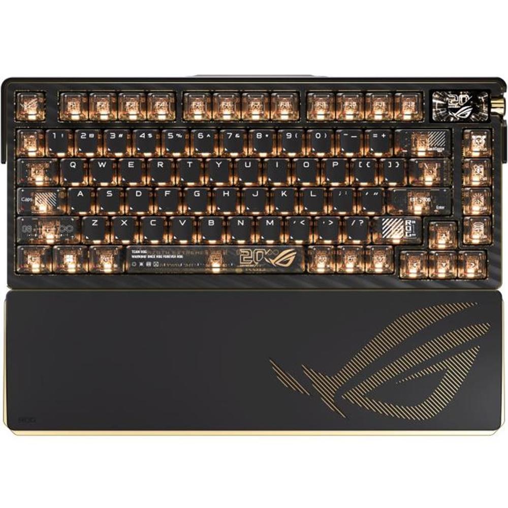 Asus ROG Azoth Extreme Edition 20 teclado Juego USB + RF Wireless + Bluetooth QWERTY Inglés Negro