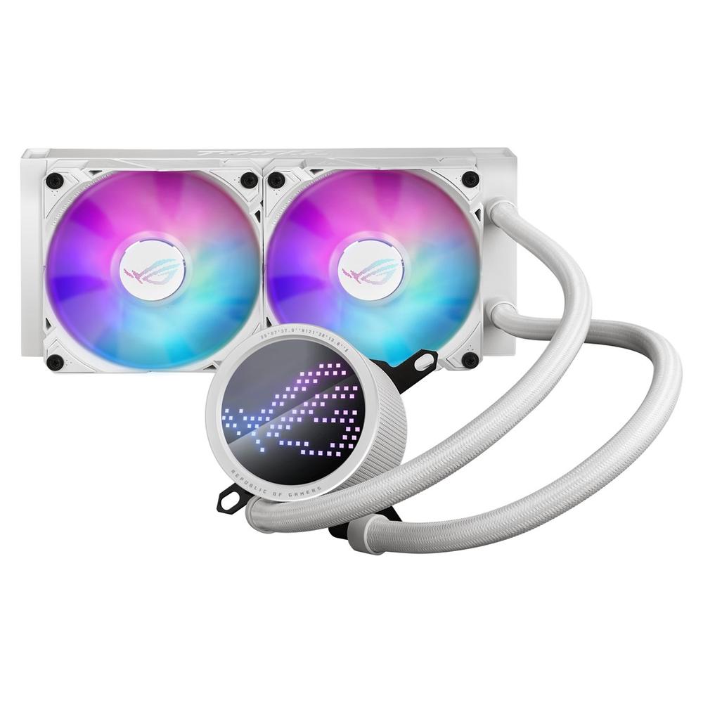 Asus rog ryuo iii 240 argb 2x 120mm blanco