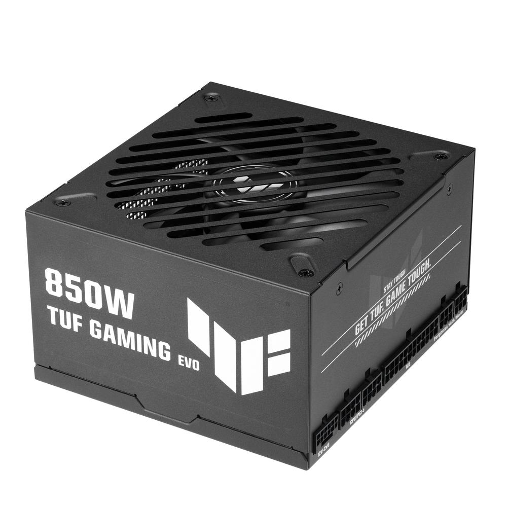 Asus TUF-GAMING-850G-EVO,850W, 80+ GOLD, ATX 3.0 COMPATIBLE, MILITARY-GRADE COMPONENTS, DUAL BALL BEARING, AXIAL-TECH FAN, PCB COATING, 10 YEAR WARRANTY)