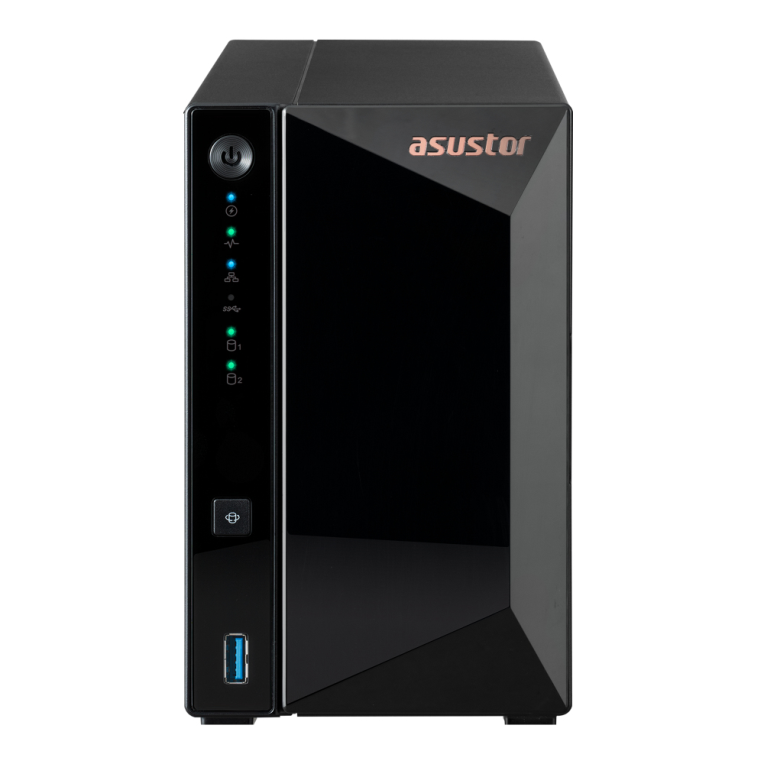 Asustor 2 bay quad - core 1.4ghz 2gb ddr4 2.5gbe x1 usb3.2