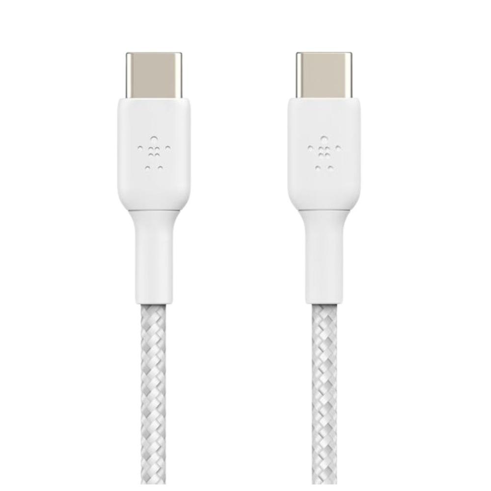 Belkin 2m - macho - macho - blanco - trenzado