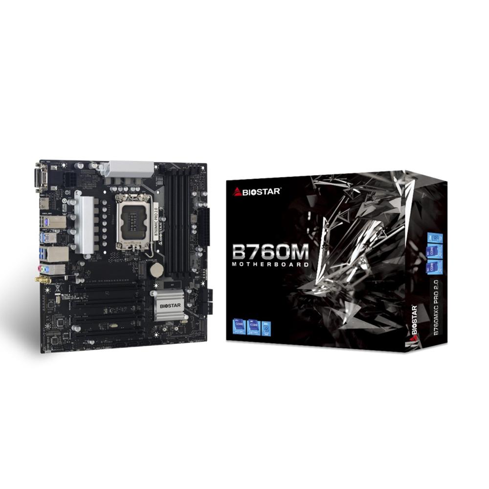 Biostar b760mxc pro matx - 4xddr5 - 8x sata3 lga 1700