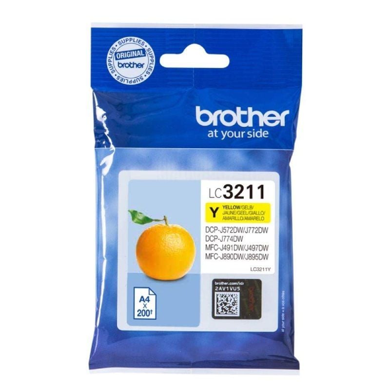 Brother lc3211y amarillo 200 paginas