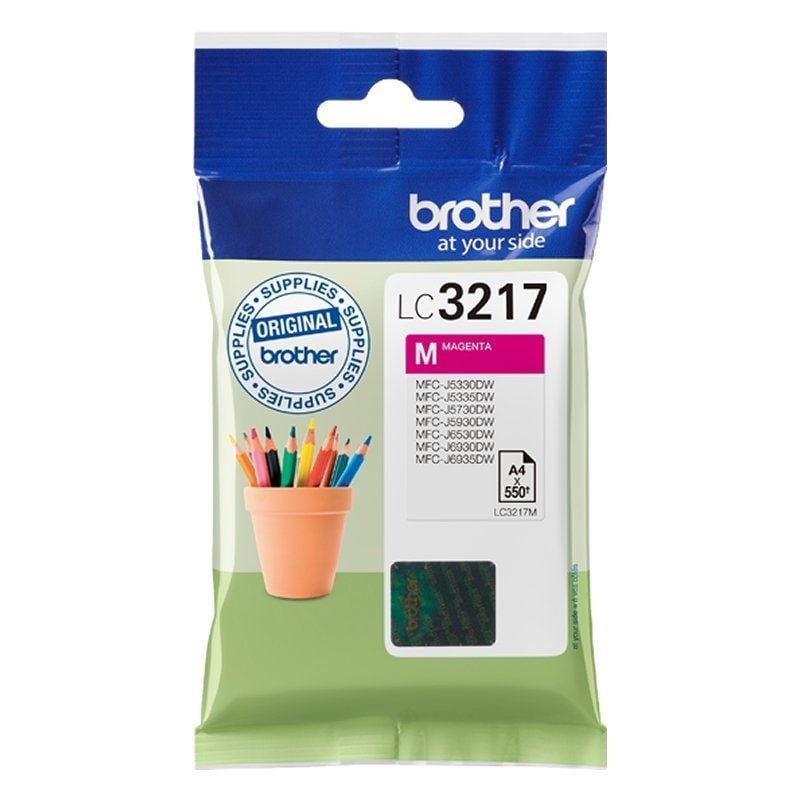 Brother lc3217m magenta 550 paginas mfcj5330dw - mfcj5730dw - mfcj6530dw - mfcj6930dw