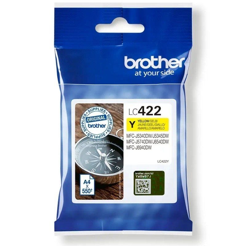 Brother lc422y amarillo 550 paginas