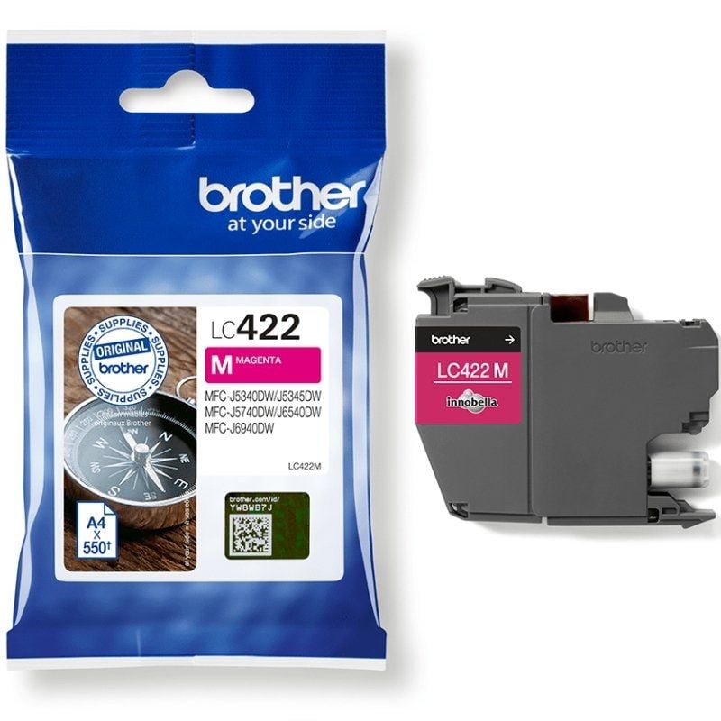 Brother lc422m magenta 550 paginas