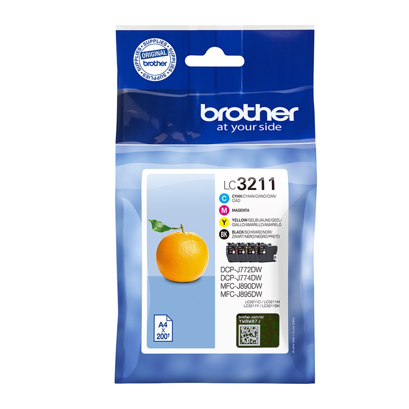 Brother lc3211val negro cian magenta amarillo 200 paginas cada uno