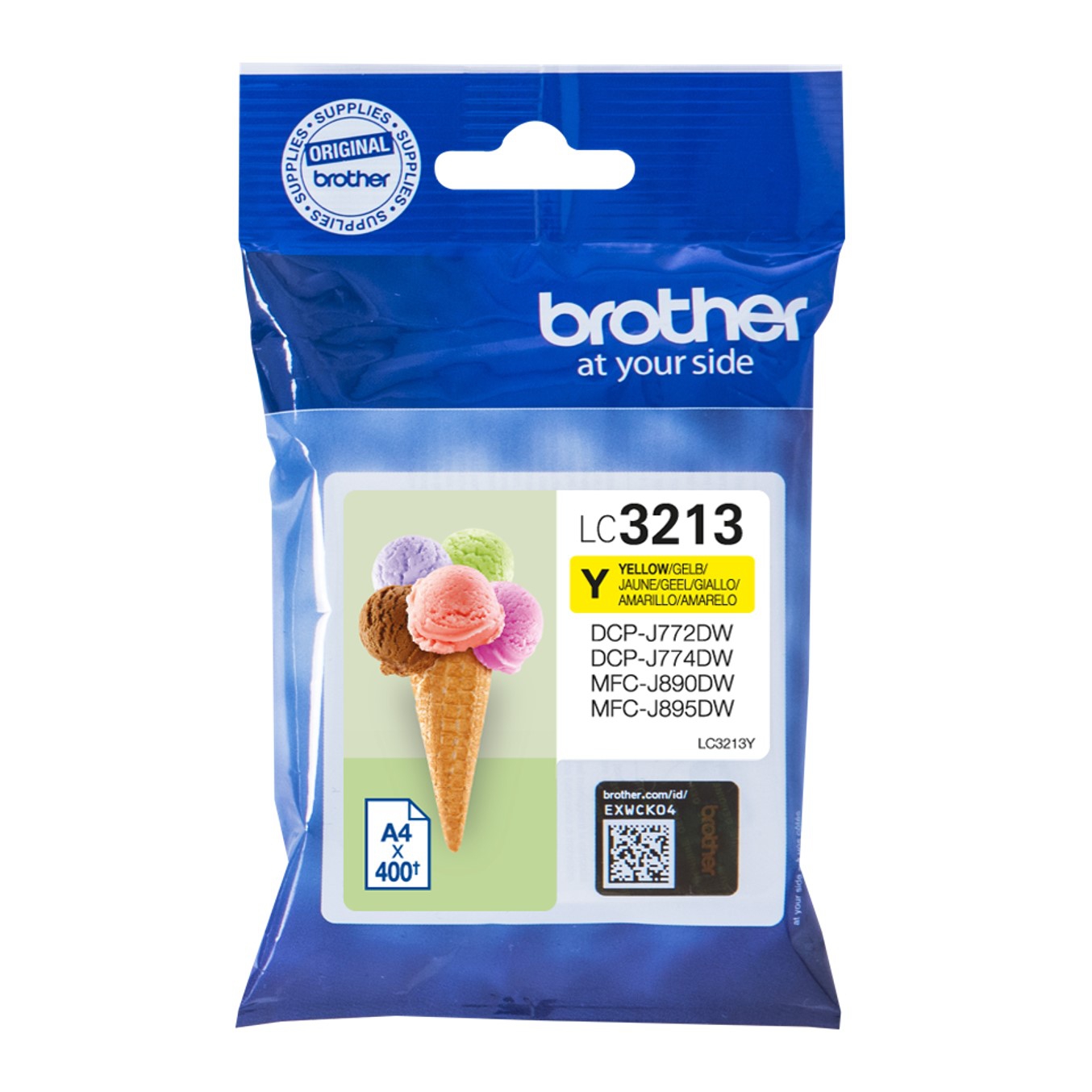 Brother lc3213y amarillo 400 paginas