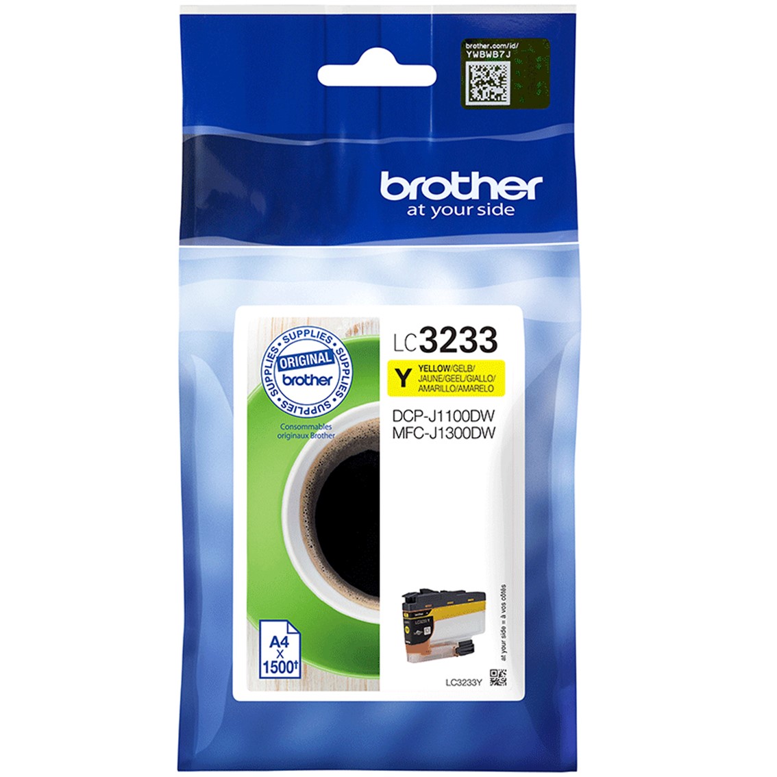 Brother lc3233y amarillo 1500 páginas