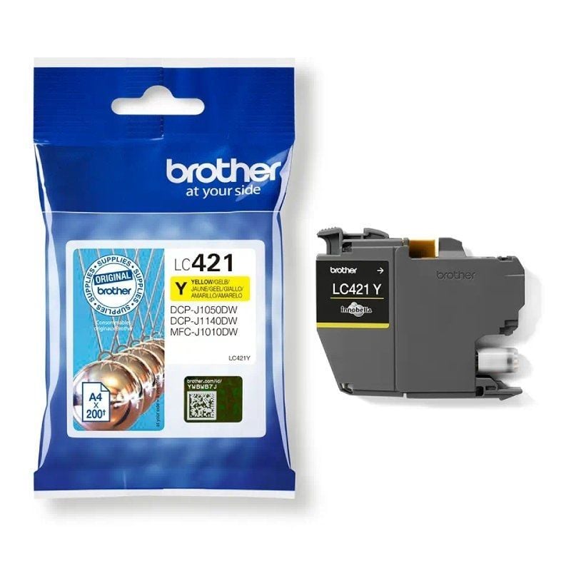 Brother lc421y amarillo 200 paginas