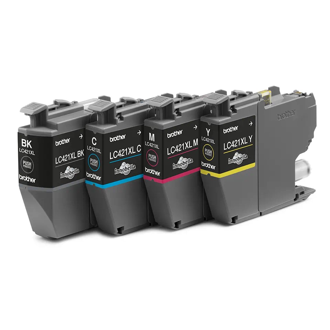 Brother lc421xlval negro cian magenta amarillo 500 paginas