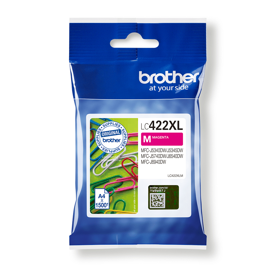 Brother lc422xlm magenta 1500 paginas
