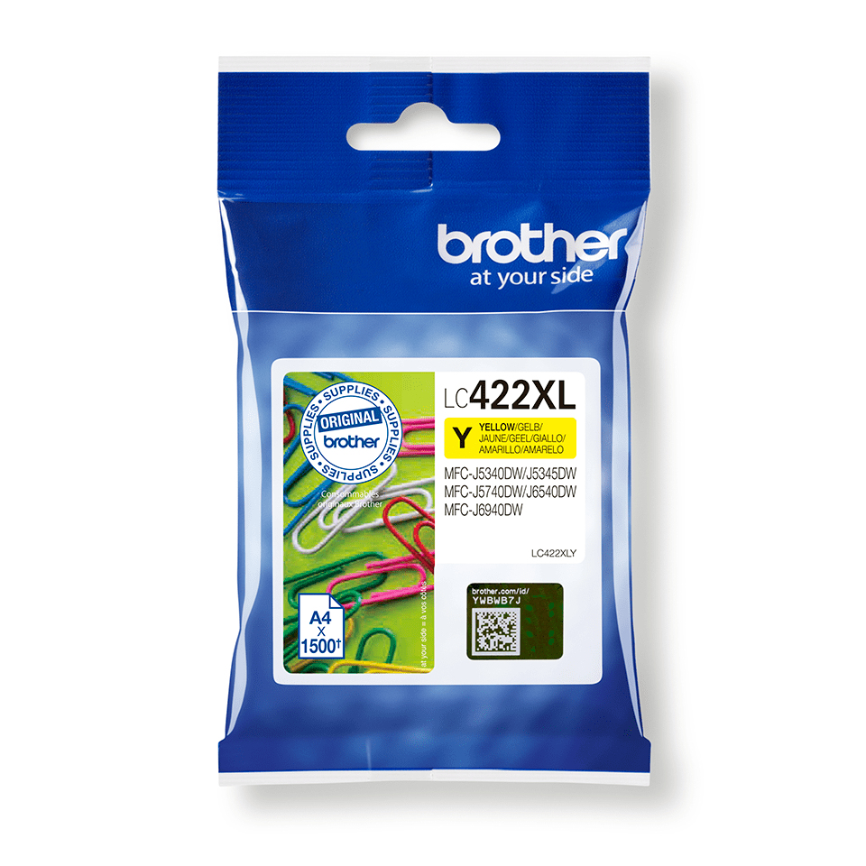 Brother lc422xly amarillo 1500 paginas