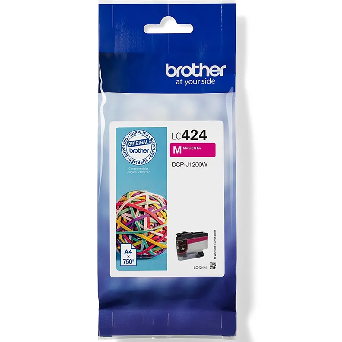 Brother lc424m magenta 750 paginas