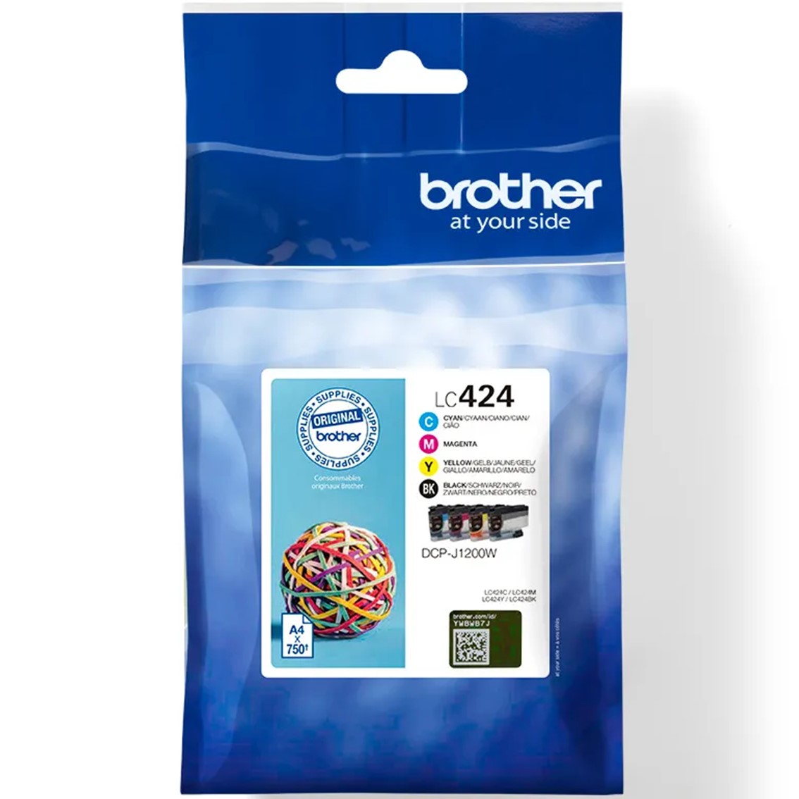 Brother lc424val negro cian magenta amarillo