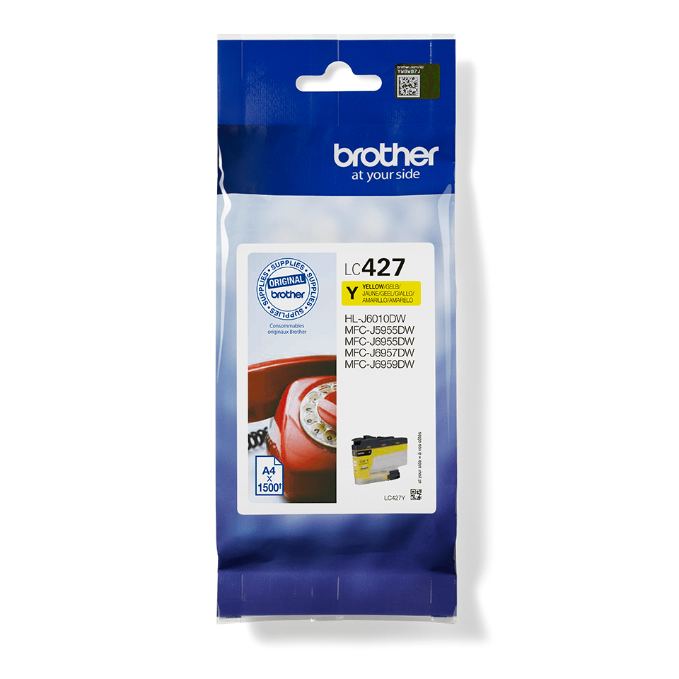 Brother lc427y amarillo 1500 paginas