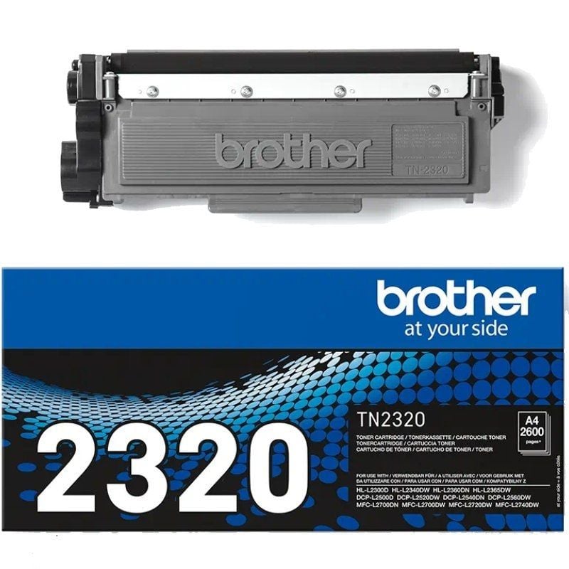 Brother tn2320 negro 2600 páginas dcpj2500d - dcpl2520dw - dcpl2540dn - mfcl2700dw - mfcl2720dw - mfcl2740dw