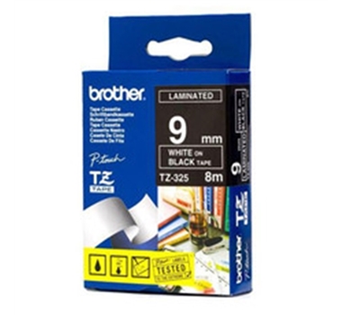 Brother tze325 9mm x 8m negro - blanco