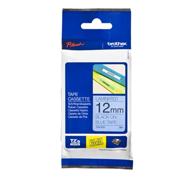 Brother tze531 12mm x 8m azul - negro