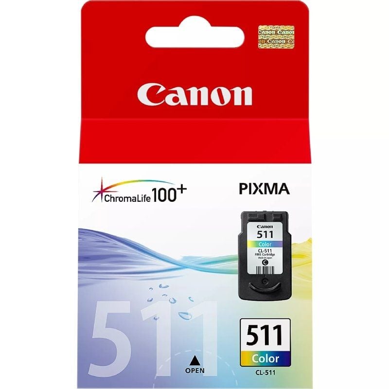 Canon cl 511 tricolor 9ml mp240 - 250 - 260 - 270 mp 480 - 490 mx 320 - 330