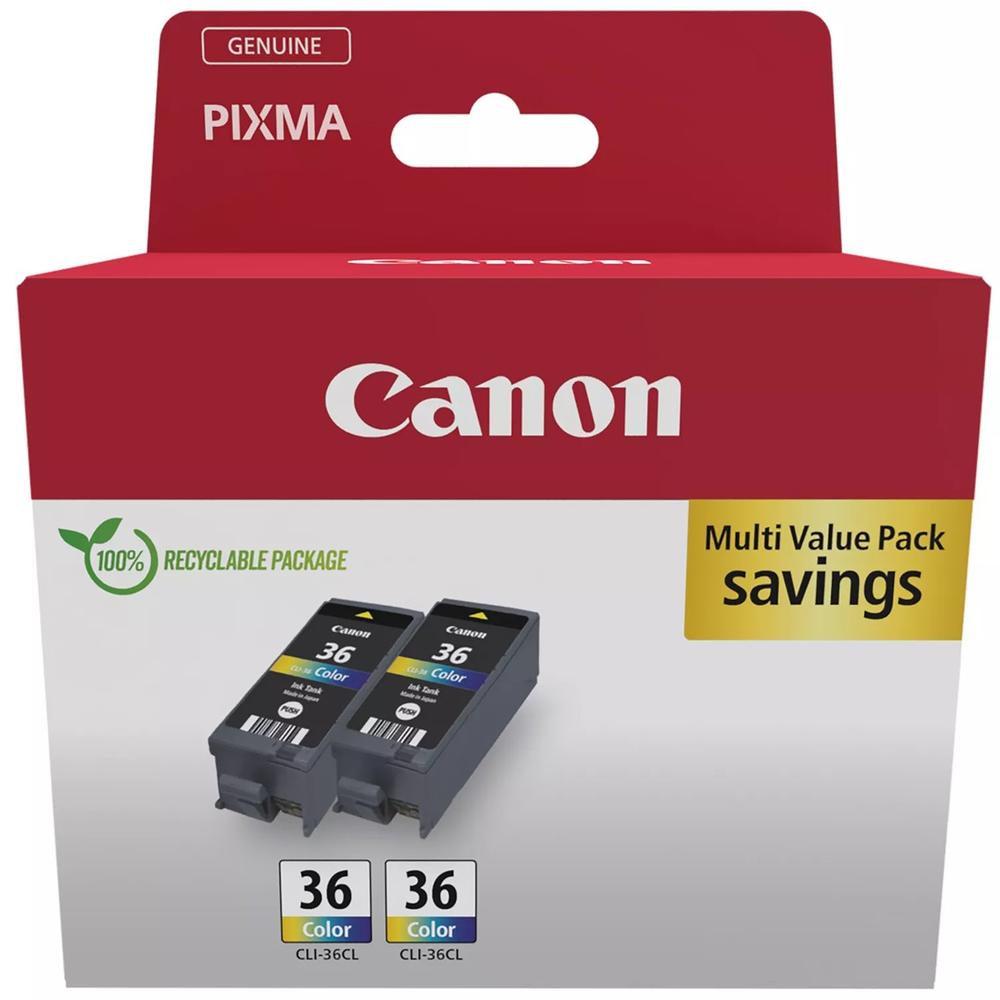 Canon cli - 36 c - m - y 2 unidades