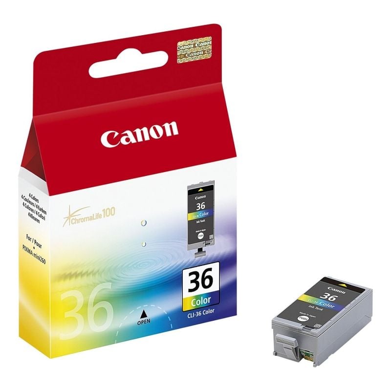 Canon cli 36 cian - magenta - amarillo pixma mini 260 - ip100
