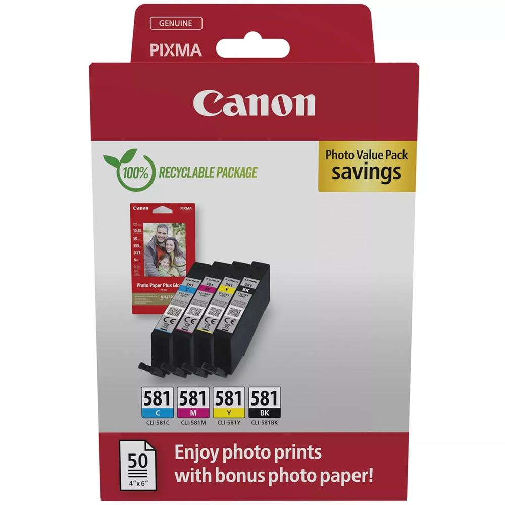 Canon cli 581 bk - c - m - y