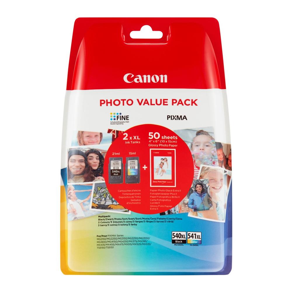 Canon pg - 540l - cl - 541xl + papel fotografico