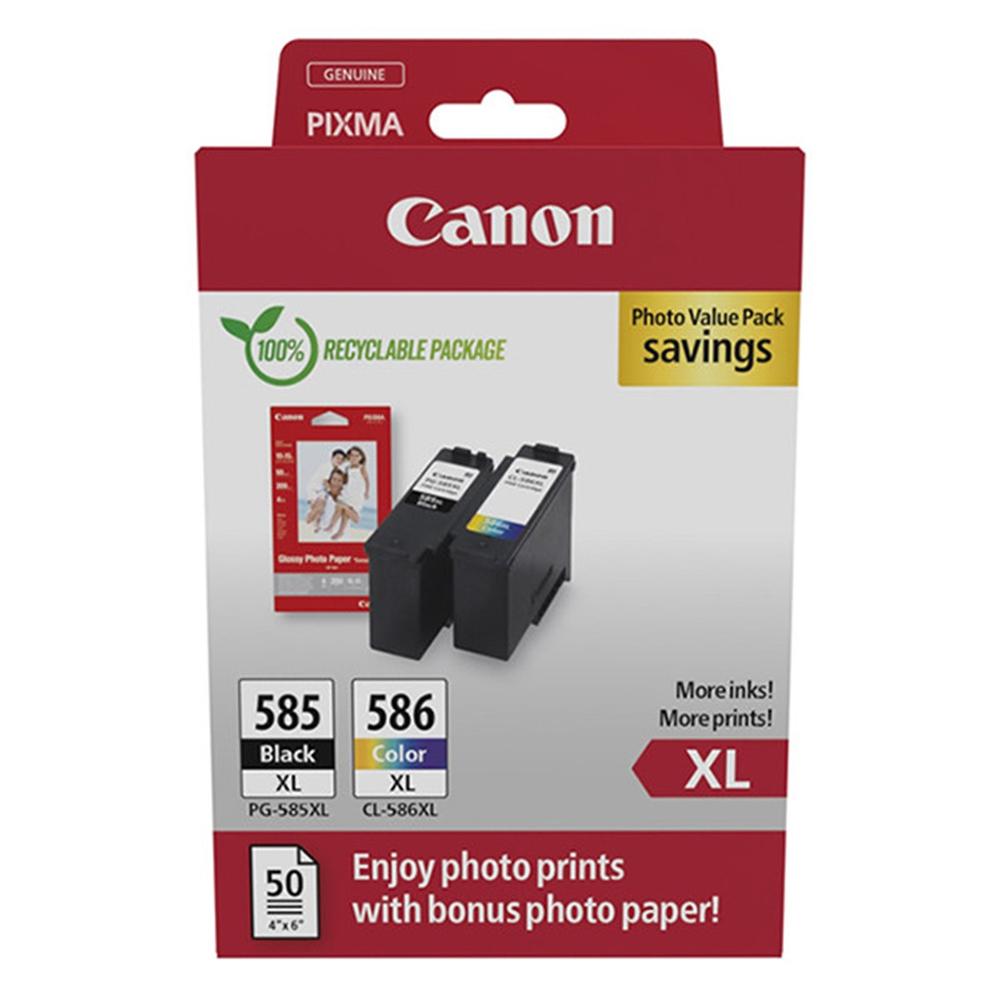 Canon pg 585xl + pg 586xl + papel fotografico