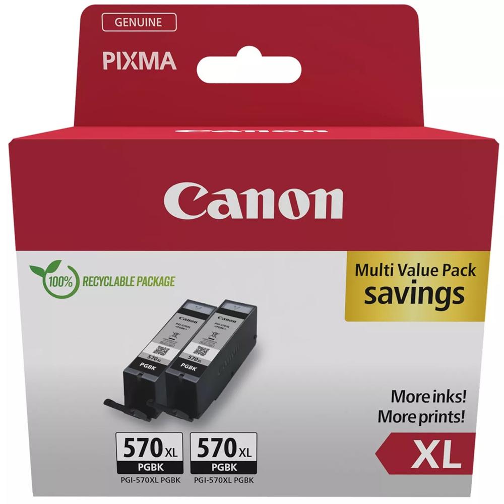 Canon pgi - 570xl negro 2 uds